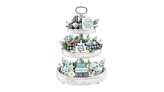 Guoofu Spring Tiered Tray Decor